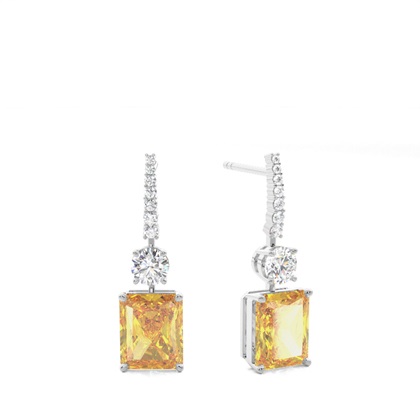 Radiant Diamond Earrings