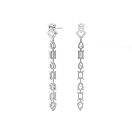 Birne Designer Diamant Ohrringe