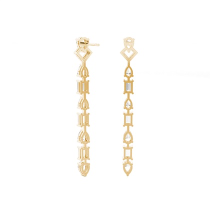 Birne Designer Diamant Ohrringe