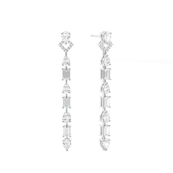 Pear Designer Diamond Earrings