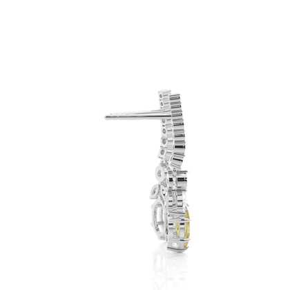 Gelber Diamant Designer Ohrrstecker