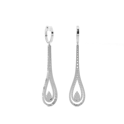 Designer Drop Diamond Earrings