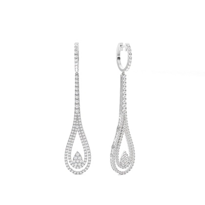 Designer Drop Diamond Earrings