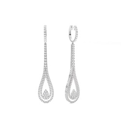 Designer Drop Diamond Earrings