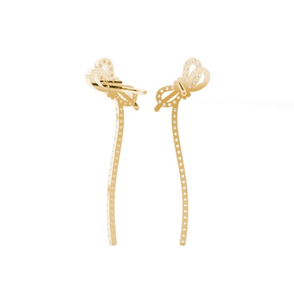 Gelbgold Diamant Ohrringe
