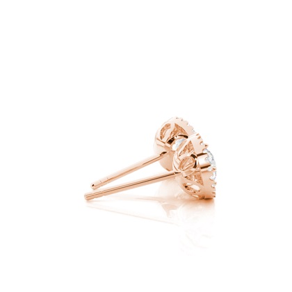 Rose Gold Moissanite Earrings