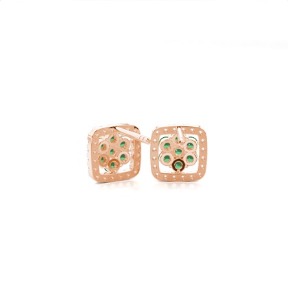 Rotgold Ohrringe Mit Diamanten