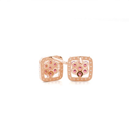 Rotgold Ohrringe Mit Diamanten