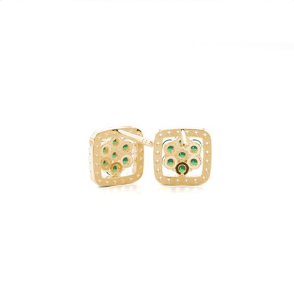 Yellow Gold Diamond Earrings