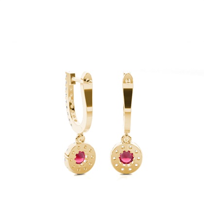 Gelbgold Diamant Ohrringe