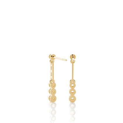 Yellow Gold Diamond Earrings