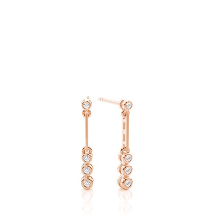 Rose Gold Journey Diamond Earrings