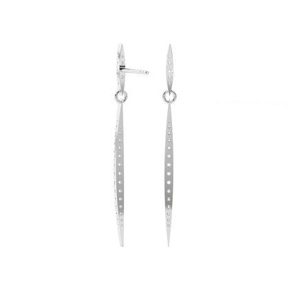 Runde Diamant Journey Ohrringe in einer Krappenfassung