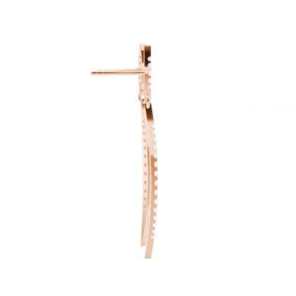 Rose Gold Drop Diamond Earrings