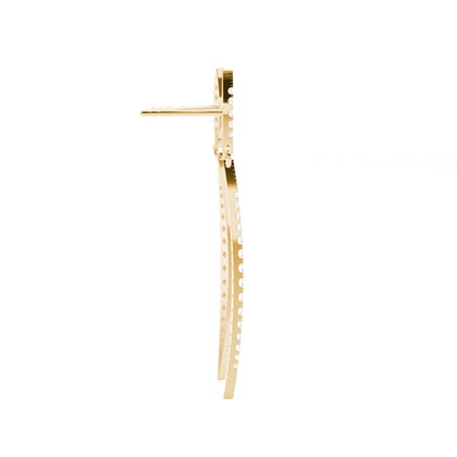 Yellow Gold Drop Diamond Earrings