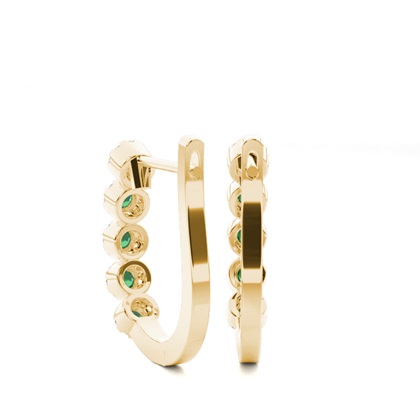 Yellow Gold Diamond Earrings