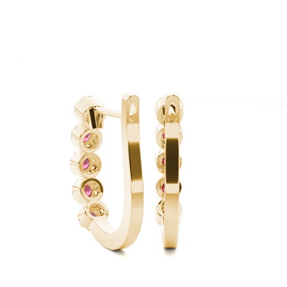 Yellow Gold Diamond Earrings