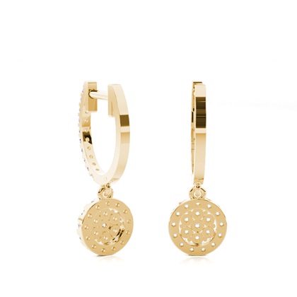 Yellow Gold Diamond Earrings