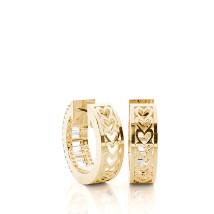 Gelbgold Diamant Ohrringe