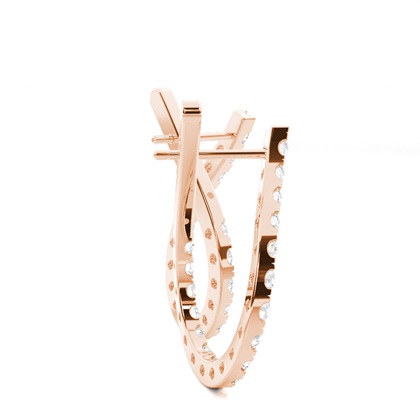 Pavéfassung Diamant Designer Ohrringe