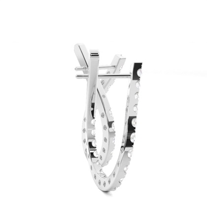 Pavéfassung Diamant Designer Ohrringe