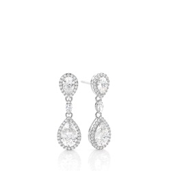 Pavéfassung Diamant Designer Ohrringe