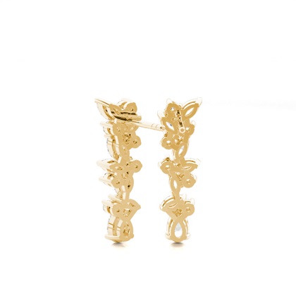 Gelbgold Diamant Ohrringe