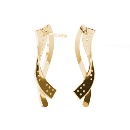 Yellow Gold Diamond Earrings