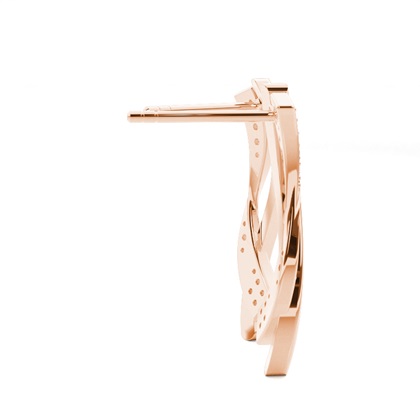 Pavéfassung Diamant Designer Ohrringe