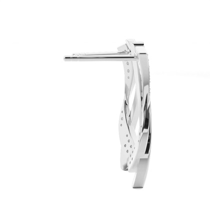 Pavéfassung Diamant Designer Ohrringe