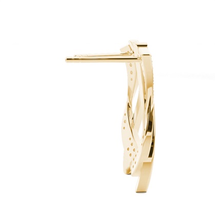 Pavéfassung Diamant Designer Ohrringe