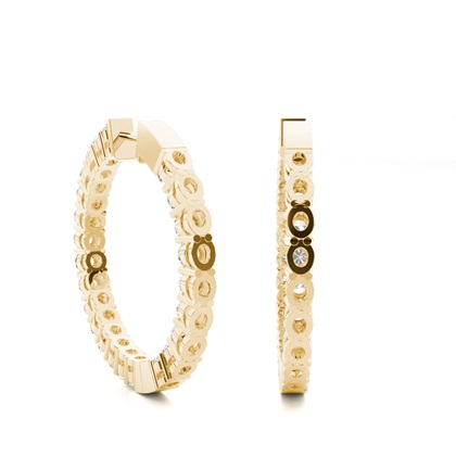 Gelbgold Diamant Ohrringe