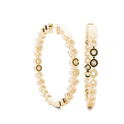 Gelbgold Diamant Ohrringe