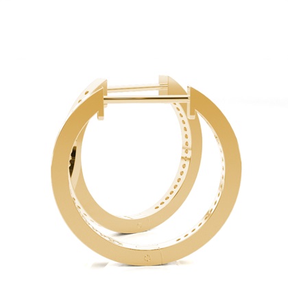 Yellow Gold Women's Earrings Diamond