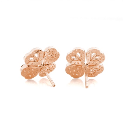 Chaton Zetting Briljant Diamanten Designer Oorbellen