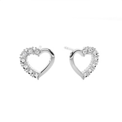 Runde Diamant Designer Ohrringe in einer Pavéfassung