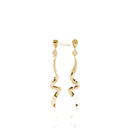 Yellow Gold Diamond Earrings