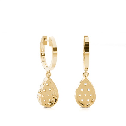Gelbgold Diamant Ohrringe