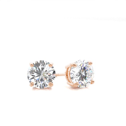 Rose Gold Diamond Earrings