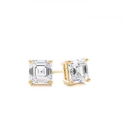 Yellow Gold Diamond Earrings