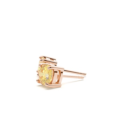 Gelbe Diamantohrstecker