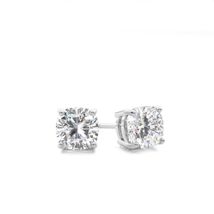 Cushion Cut Diamond Earrings