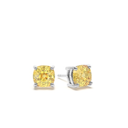 Silver Diamond Earrings