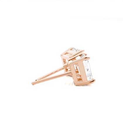 Runder Diamant Ohrstecker Aus Weißgold