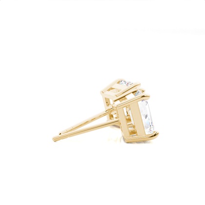 Runder Diamant Ohrstecker Aus Weißgold