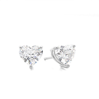 Heart Diamond Earrings