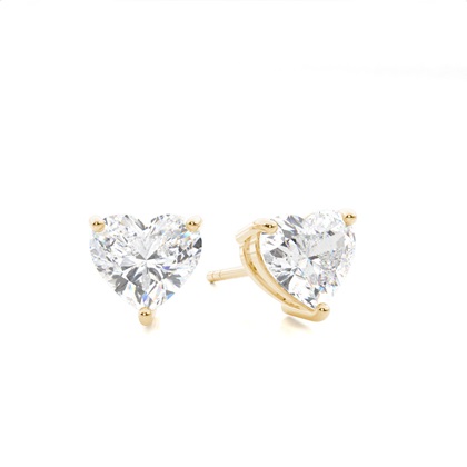 Yellow Gold Diamond Earrings