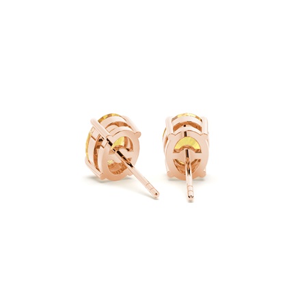 Gelbe Diamantohrstecker