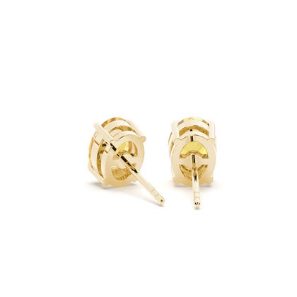 Gelbe Diamantohrstecker