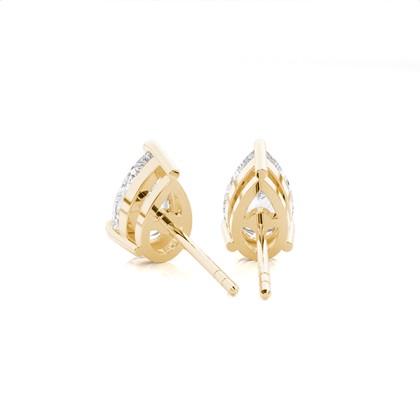 Runder Diamant Ohrstecker Aus Weißgold